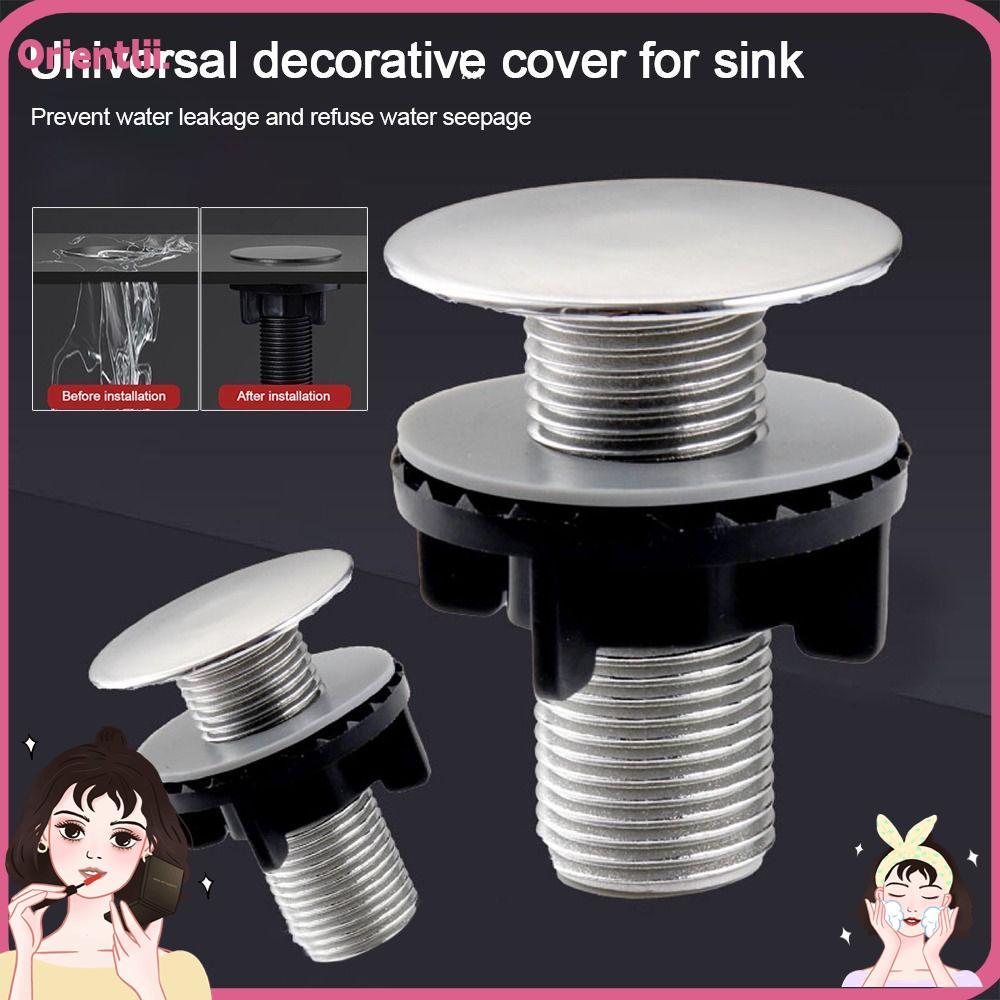 ORIENTTK ปลั๊กอ่างล้างจานในครัว, ซีลระบายน้ําน้ํา Stopper ฝาปิดรูก๊อกน้ํา, ปลั๊กตกแต่งอ่างล้างหน้าป้องกันการรั่วซึมที่ทนทาน