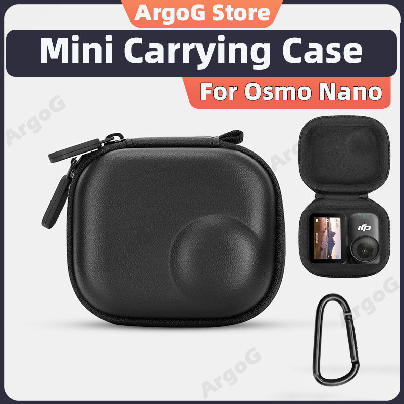 ArgoG Mini Carry Case สําหรับ Osmo Nano PU Hard-Shell Bag ซับกํามะหยี่ Osmo Nano อุปกรณ์เสริม
