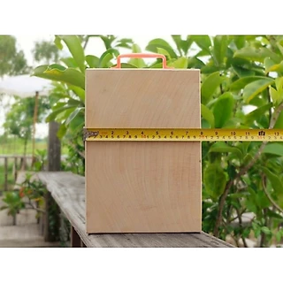 เขียงไม้มะขาม(ทรงเหลี่ยม)แช่น้ำเกลือขนาด 6 - 12 นิ้ว ฟรีหูจับ