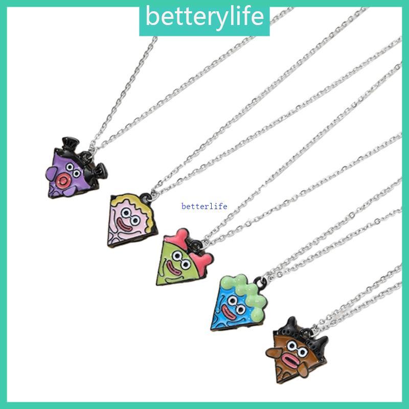 BTF 5ชิ้นการ์ตูนพิซซ่าเสน่ห์สร้อยคอสร้อยคอแม่เหล็กสําหรับผู้หญิงสาว