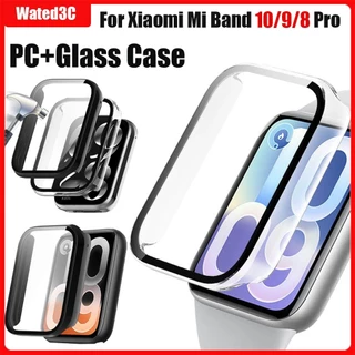Hard PC สําหรับ Xiaomi Mi Band 10/9/8 Pro กรณีกระจกนิรภัยป้องกันหน้าจอสําหรับ Mi Band 9Pro 8Pro กันชน