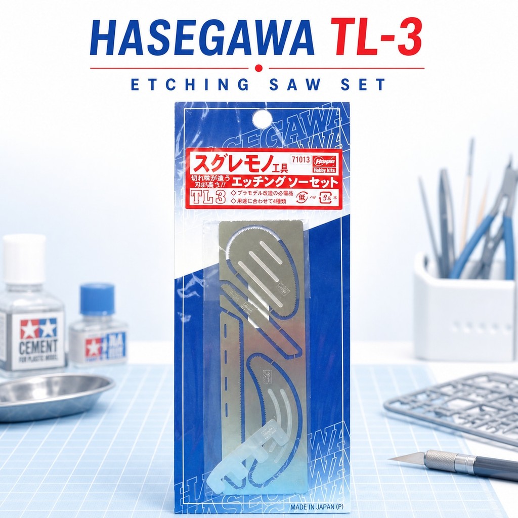 ชุดเลื่อยตัดโมเดล Hasegawa TL3 เลื่อยเอ็ทชิ่ง ตัดแต่งชิ้นงานพลาสติก กันพลา