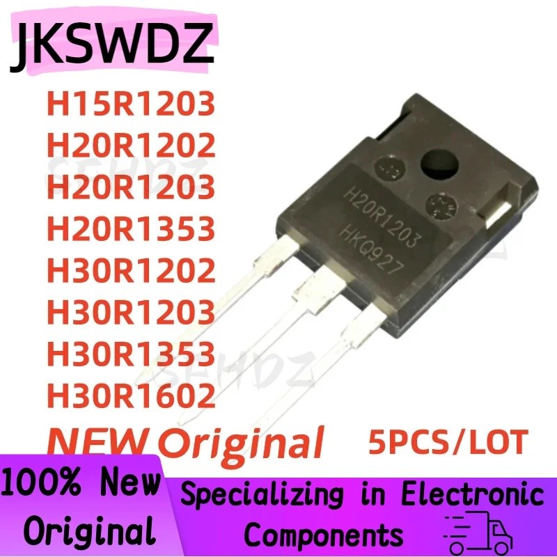 5PCS H15R1203 H20R1202 H20R1203 H20R1353 H30R1202 H30R1203 H30R1353 H30R1602 TO-247 Field Effect ทรา