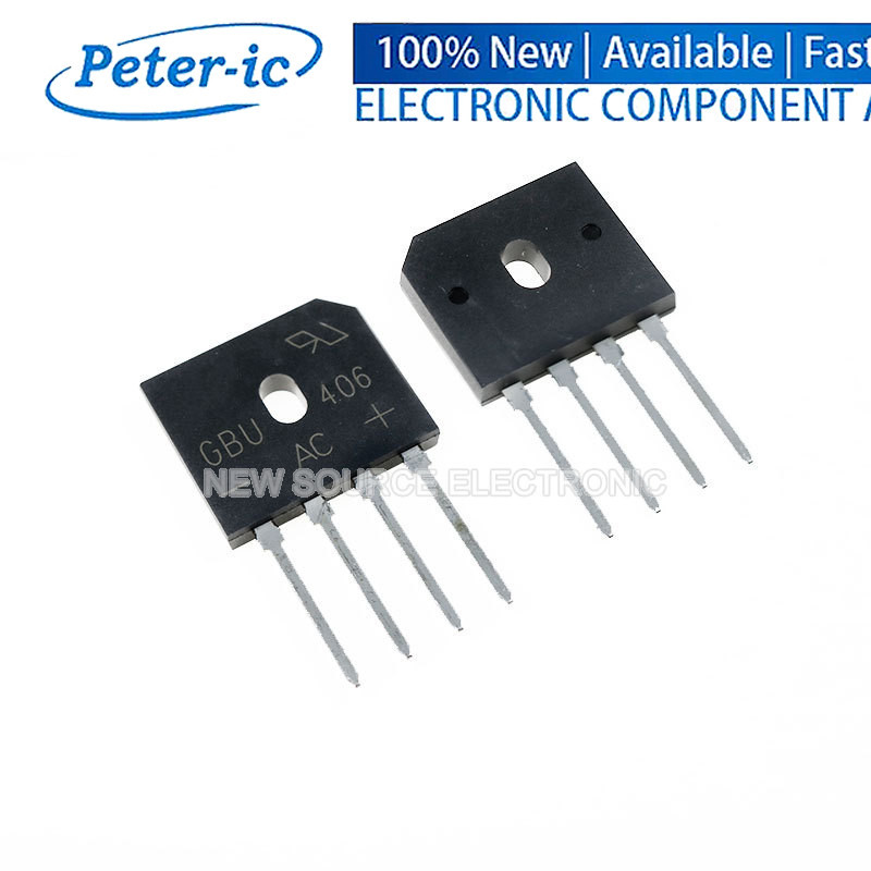 (5 ชิ้น) GBU406 Rectifier Bridge GBU408 GBU410 GBU606 GBU608 GBU610 GBU806 GBU808 GBU808 GBU810 GBU1
