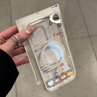 💎Snap&Co💎เคส MagSafe แม่เหล็กแรงดูดสูง ลายเรียบง่ายสไตล์เกาหลี สำหรับ iPhone 17 16 15 14 13 12 11 Pro Pro Max Plus