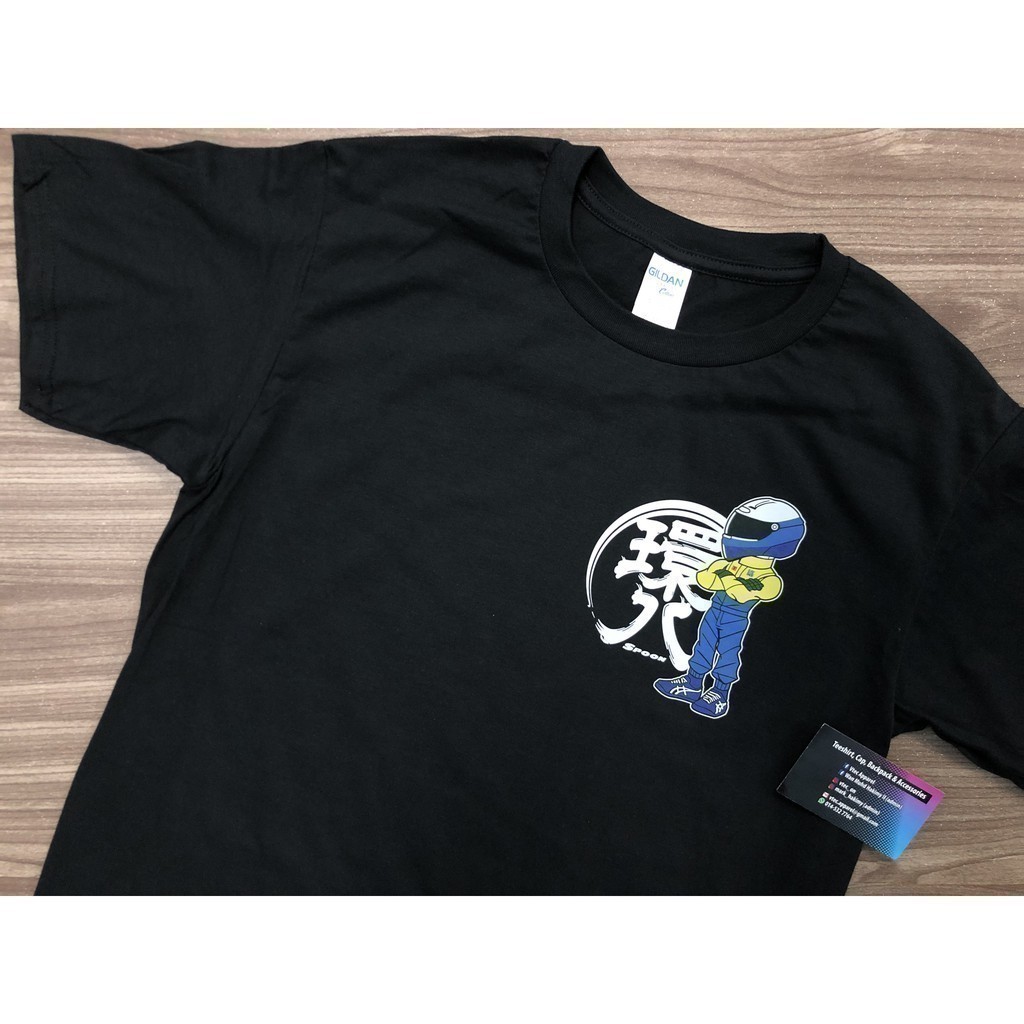 แฟชั่น JDM 2026 D1 Gaijin Ichi Bobblehead Tattoo Spoon (เสื้อยืดสีดํา)