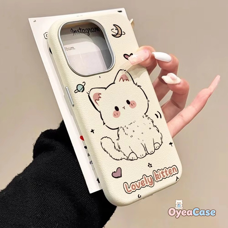 ลูกแมวน่ารักหนังเคสโทรศัพท์สําหรับVivo Y200 Y200E Y100 Y17s Y29 Y29S Y19 Y19E Y19S Y20 Y20s Y20i Y20