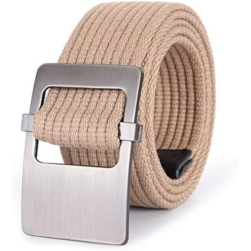 Mile High Life Nylon Webbing Belt สําหรับผู้ชายเข็มขัดผ้าใบแบบปรับได้พร้อมหัวเข็มขัดโลหะธรรมดา