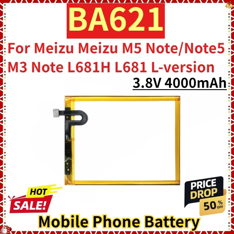 สําหรับ Meizu Meizu M5 หมายเหตุ/Note5 M3 หมายเหตุ L681H L681 L-version ใหม่เปลี่ยนแบตเตอรี่โทรศัพท์ม
