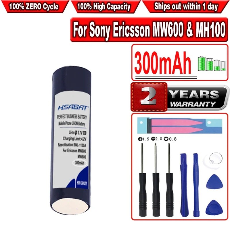 HSABAT 300mAh GP0836L17 HS-MW600 แบตเตอรี่สําหรับ Sony Ericsson MW600 & MH100 ชุดหูฟังไร้สาย