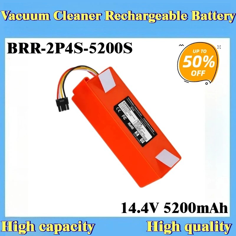 สําหรับ Roborock Q5 Q5 + Q7 Max Q7 Q340RR Q380RR เครื่องดูดฝุ่นแบตเตอรี่ชาร์จ BRR-2P4S-5200S 14.4V 5
