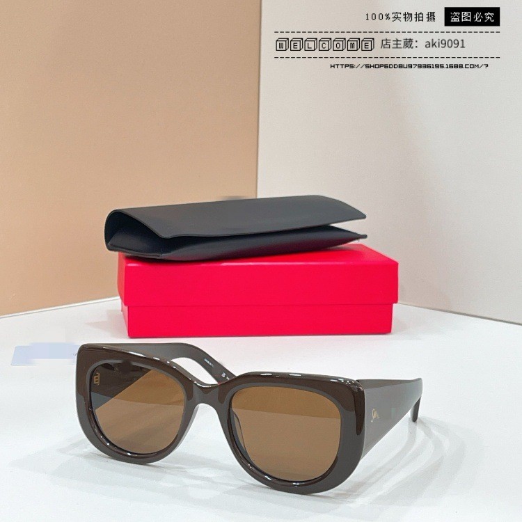 SL กว้าง-ขา Acetate Cat Eye กรอบแว่นตากันแดดยุโรปสไตล์อเมริกัน INS ผู้ชายผู้หญิงคนดังสไตล์เดียวกันแว