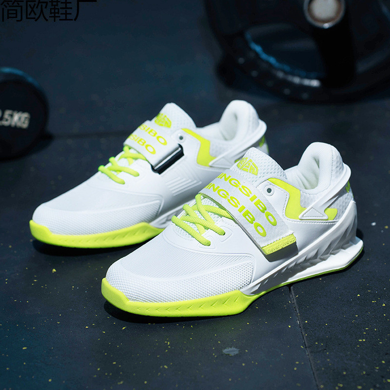 Professional Squat Shoes Mens Strength Weightlifting Shoes Indoor Squat Deadlift Fitness Integrated 