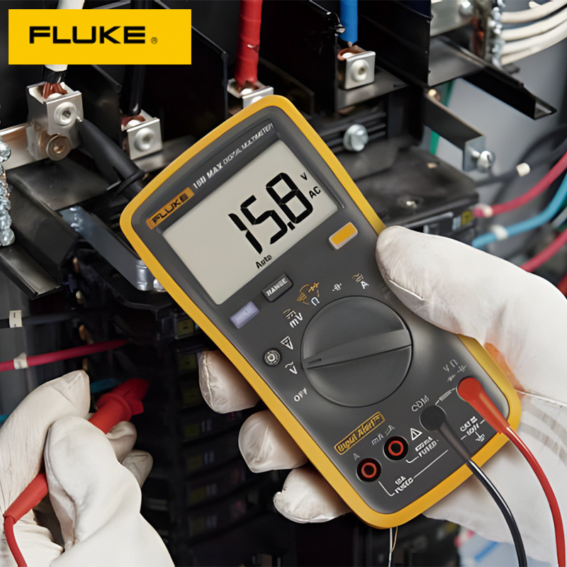 Fluke Fluke 15B MAX มัลติมิเตอร์แบบดิจิตอลราคาประหยัด 2mF Sound Light Alarm เครื่องวัดอเนกประสงค์