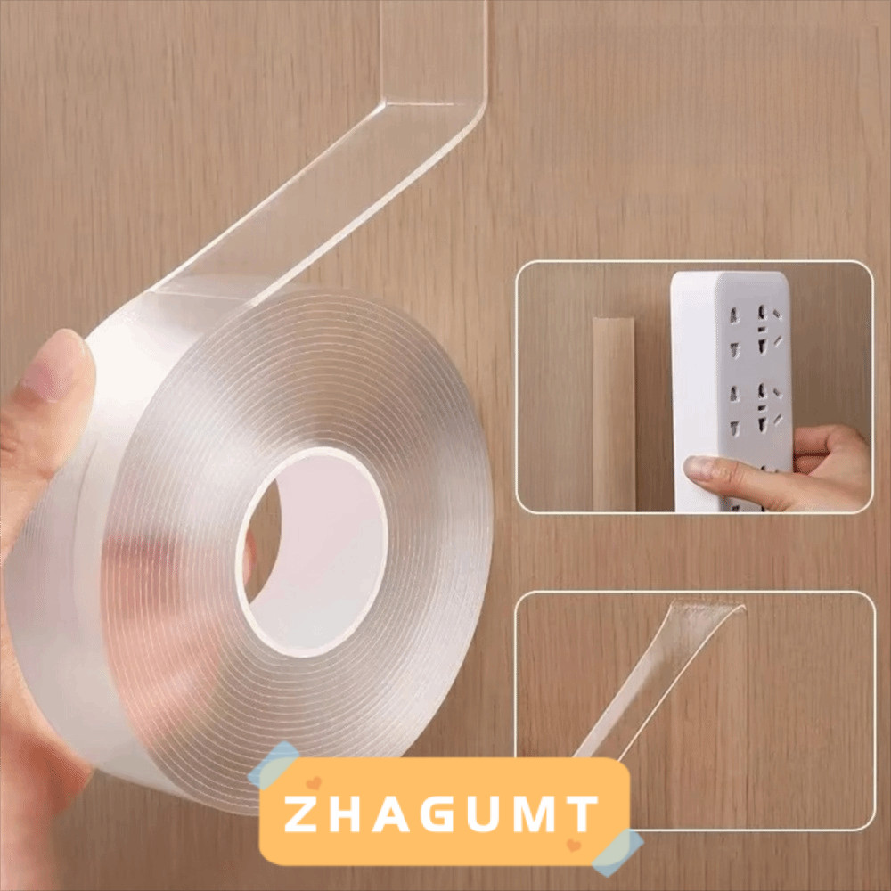 ZHAGUMT366KB เทปนาโน, Strong Sticky โปร่งใสเทปสองด้าน, อุปกรณ์ห้องน้ํานํากลับมาใช้ใหม่เทปสองด้านกันน้ํา Traceless