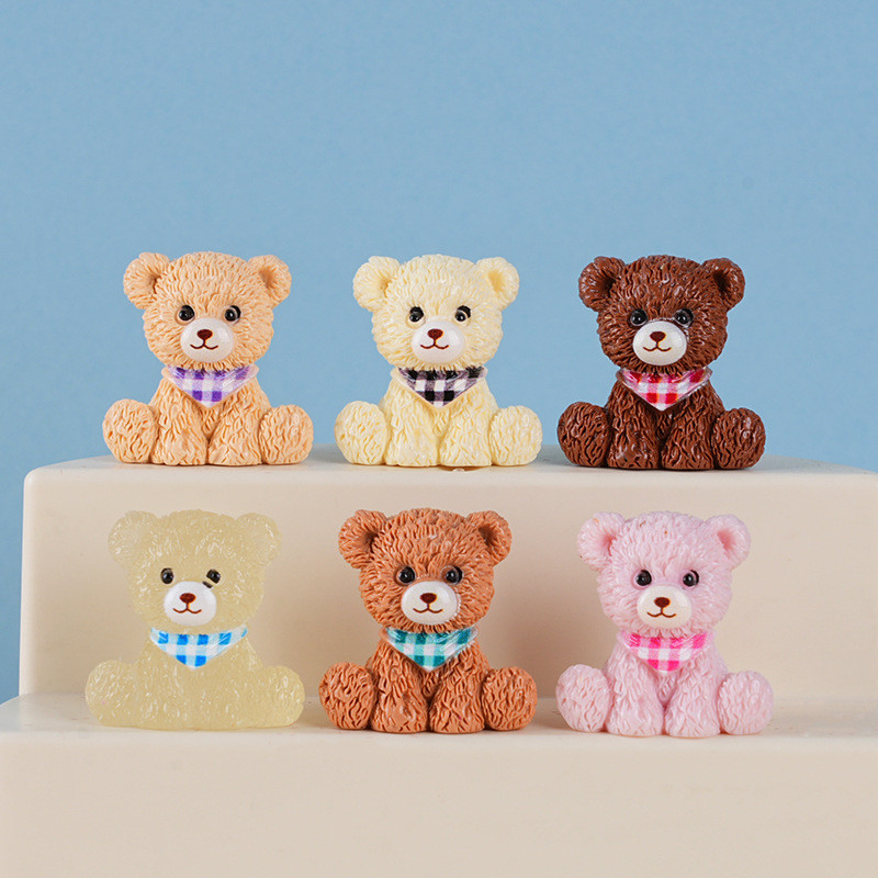 10ชิ้นน่ารักหมีขนาดเล็กที่มีปีก3ง เรซิ่นเสน่ห์สําหรับ ทําเอง