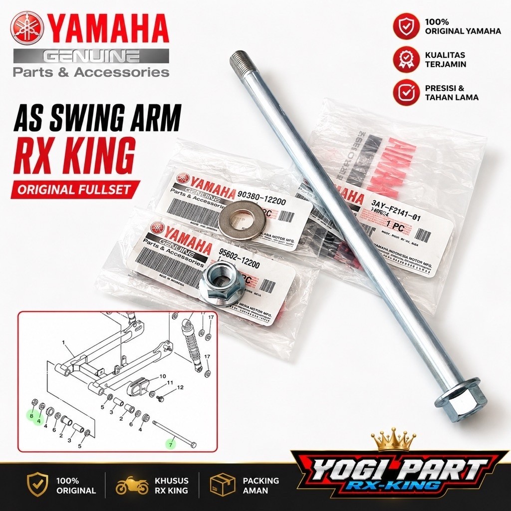 AS SWING ARM RX KING RXKING RXK RXS RX พิเศษ YAMAHA ของแท้ PARTS 3AY-F2141-01