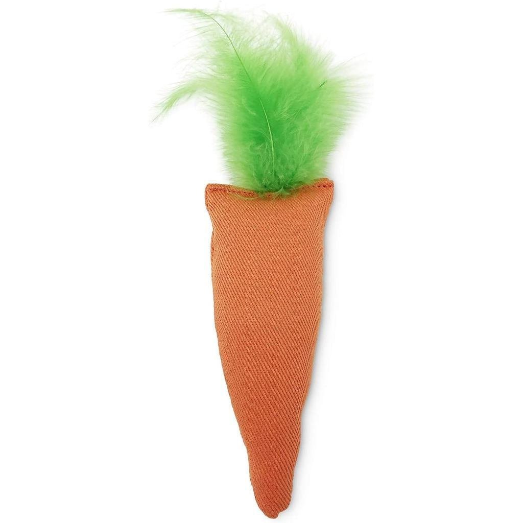 OurPets 100-Percent North American Catnip Filled Carrot ของเล่นแมว 24 กะรัต Q9DV