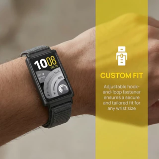 สายรัดแบบลูปไนลอน for Huawei Band 11/11 Pro สายคล้องนิ้วแบบระบายอากาศ for Huawei Band 10 9 8 NFC