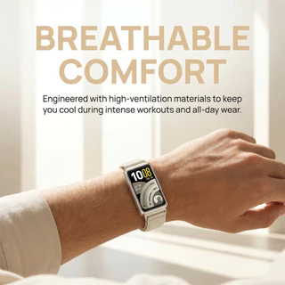 สายรัดแบบลูปไนลอน for Huawei Band 11/11 Pro สายคล้องนิ้วแบบระบายอากาศ for Huawei Band 10 9 8 NFC
