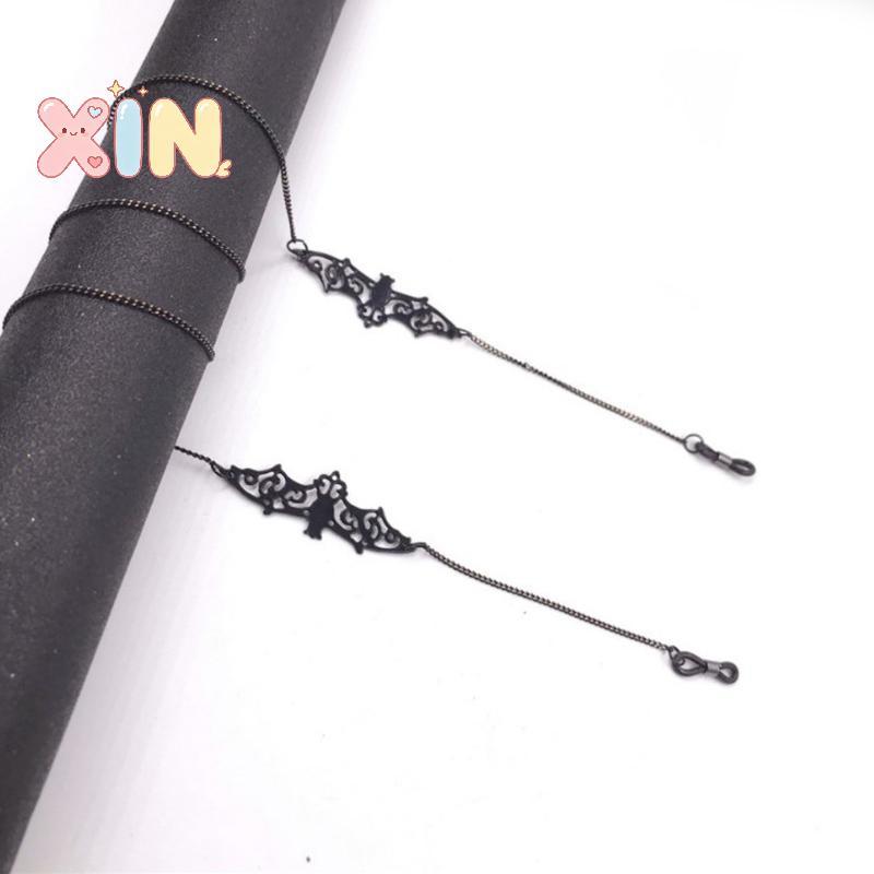 ^N^ Creative Retro Bat Glasses Chain Hanging Ne บุคลิกภาพแว่นตา Lanyard