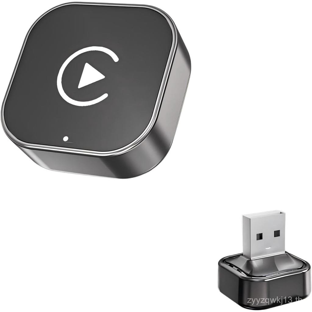 อะแดปเตอร์ CarPlay ไร้สาย & Auto Wired CarPlay เป็นอุปกรณ์ไร้สาย, 2-in-1 Mini T-Shaped สําหรับ ในรถย