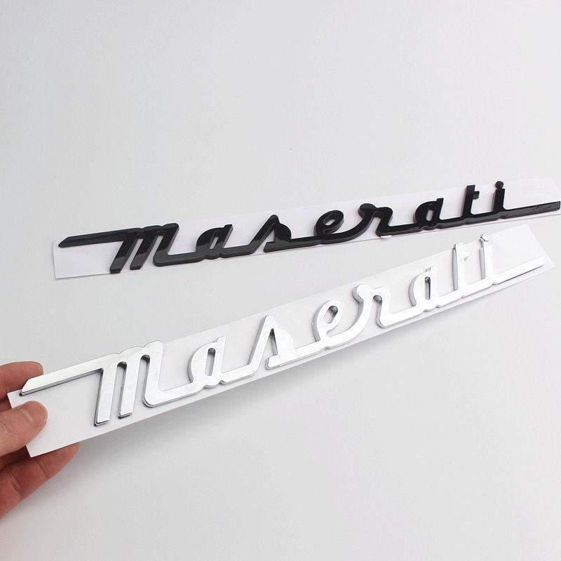Suitable for Maserati car letter stickers, Ghibli, Levante rear silver reflective stickers