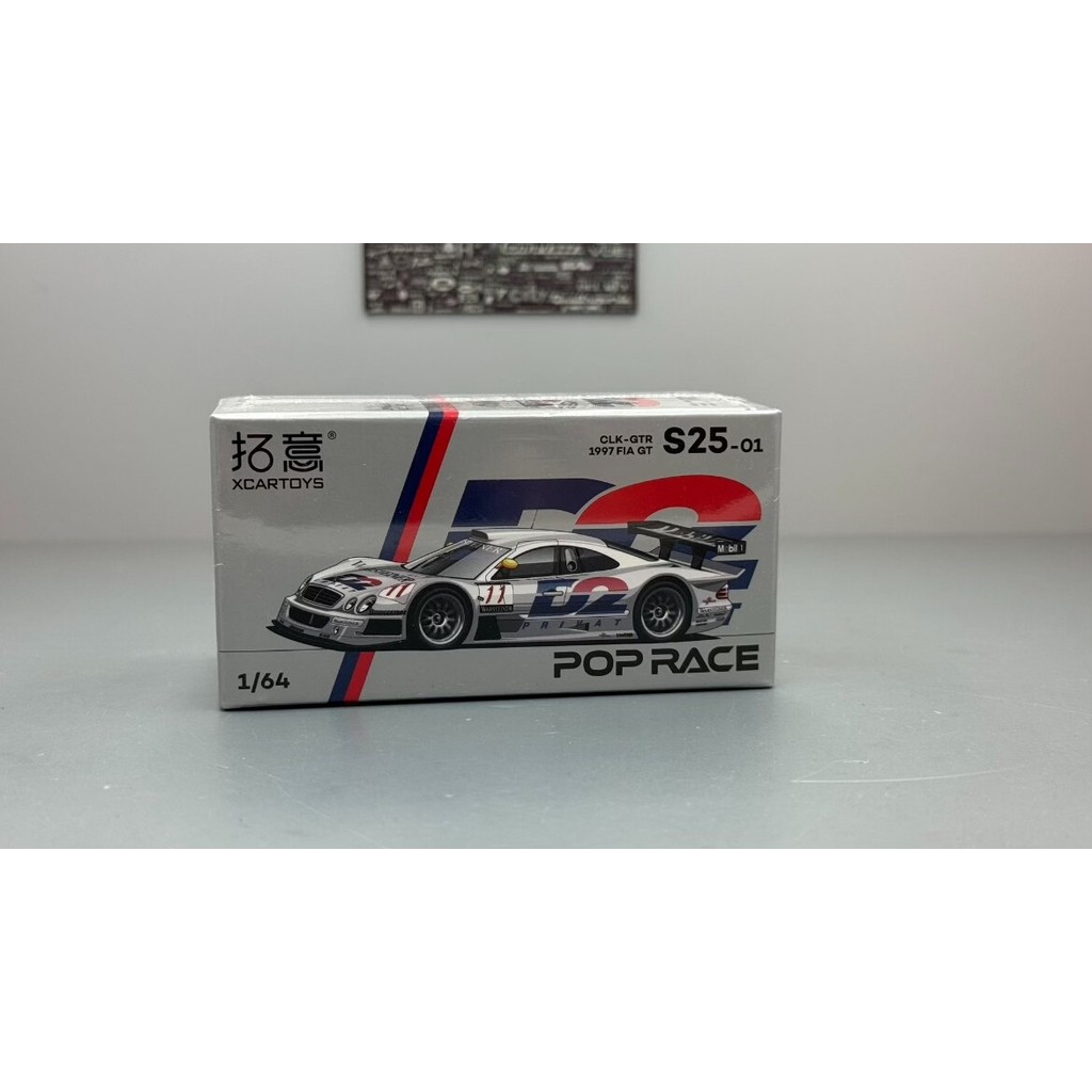 Tuoyi 1: 64 โมเดลรถโลหะผสม Mercedes-Benz CLK-GTR 1997 F
