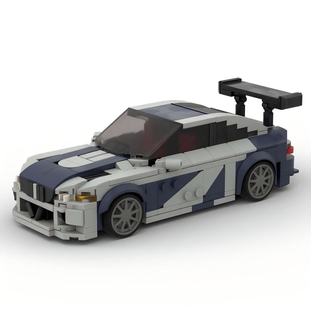 MOC M3 E46 GTR Creative Assembly Building Block รถของเล่นของขวัญสําหรับชาย