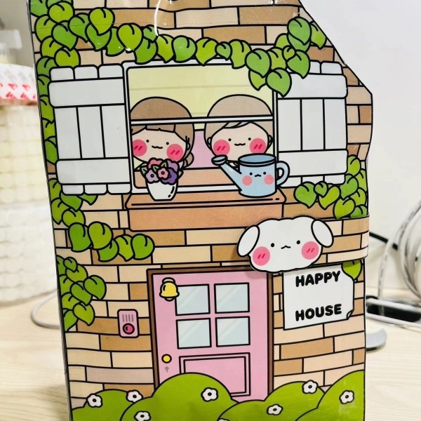 Happy Family Quiet Book Pinch Happy Handmade diy วัสดุแพคเกจโฮมเมด Influencer หนังสือของเล่นเด็ก