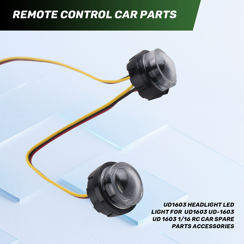 UD1603 ไฟหน้าไฟ LED สําหรับ UD1603 UD-1603 UD 1603 1/16 RC รถอะไหล่อุปกรณ์เสริม