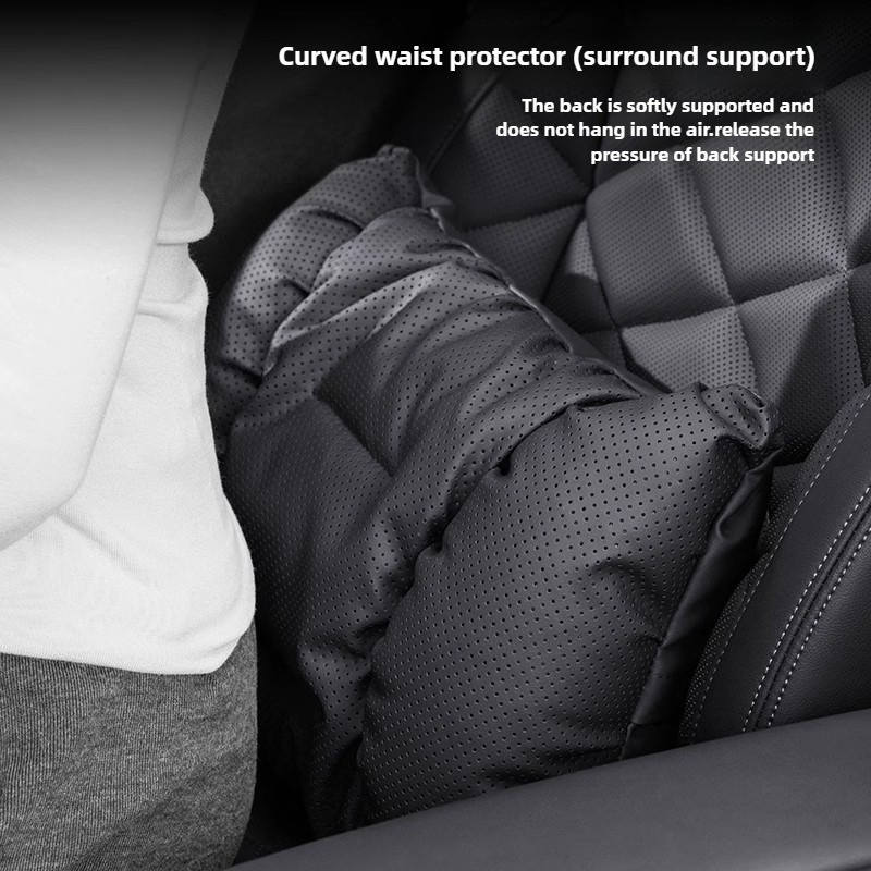 Nappa หนังรถ Headrest Lumbar Support Soft สําหรับ BMW M X3 X5 X7 E39 E46 E60 E65 E90 F01 F10 F20 F30