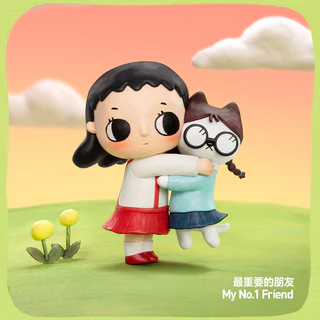 POPMART NYOTA x Chibi Maruko Chan ของเล่นศิลปะฟิกเกอร์ VDUQ
