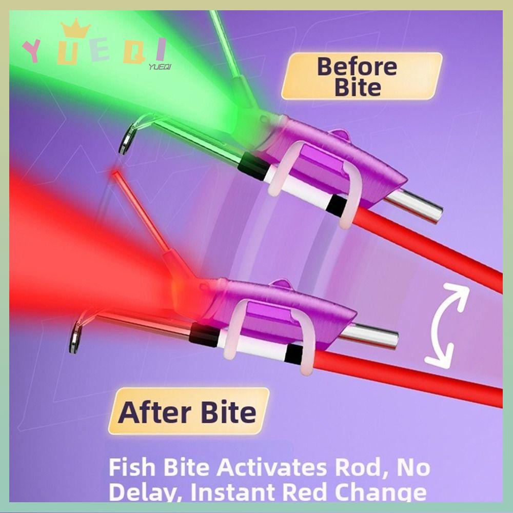 YUEQI Angling LED Alert Light, Alert Light Bite Alarm Fishing Pole Bite Alarm, 2026 ไฟ LED Fishing R