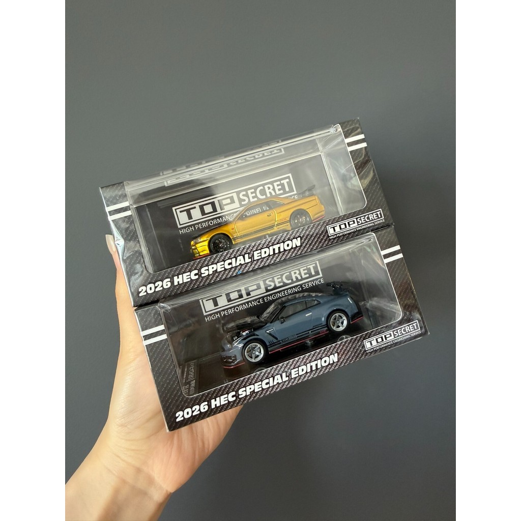 2026 HEC HEC Beijing Model Exhibition Limited TOP SECRET GTR R34/R35 Alloy Car Model BMC ผลิตยี่ห้อใ