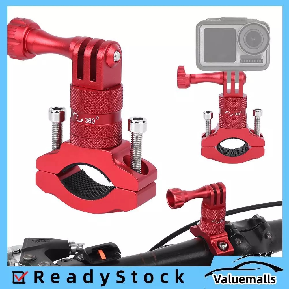 กล้อง CLAMP Mount Handlebar 360 องศา สำหรับ Go Pro 12 11 10 9 X3 DJI Action