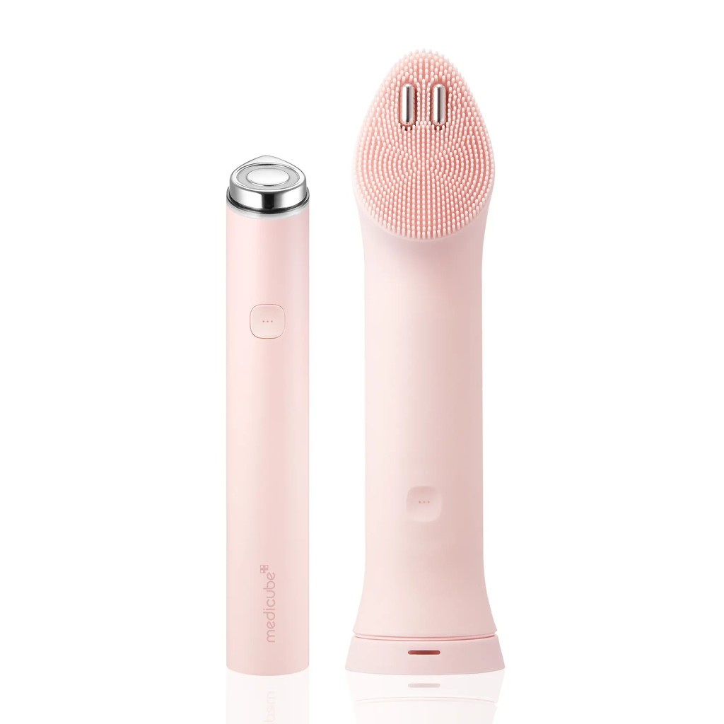 [ใหม่] [medicube] Booster Facial Cleanser Device - สีชมพู / สีเบจ Mini Booster Pro Plus + Booster Fa