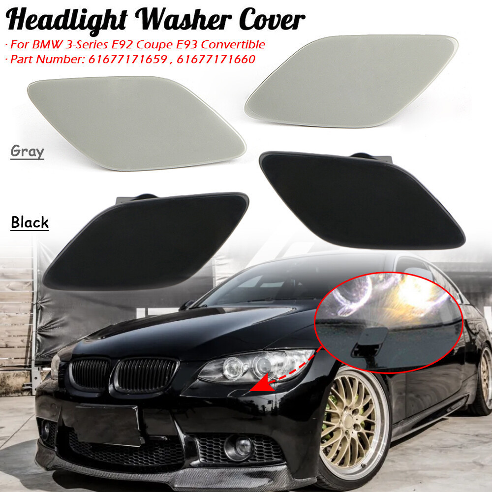 คู่กันชนหน้าไฟหน้าเครื่องซักผ้าฝาครอบสําหรับ BMW E92 Coupe E93 Convertible