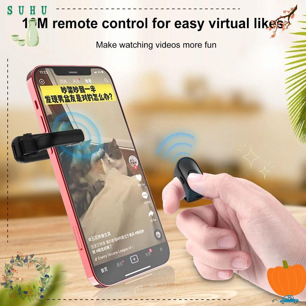 SUHU Page Turner Remote, ABS 2-in-1 E-book Page Turner, Remote Lightweight Record Triggers สําหรับจุ