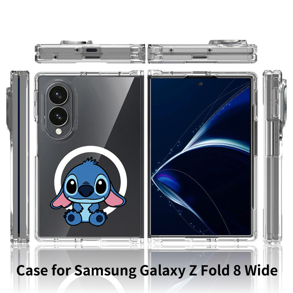 เคส Samsung Galaxy Z Fold 8 / Fold8 Ultra / Filp8 พร้อม MagSafe โปร่งใส For Z Fold / Filp 4,5,6,7,8 065