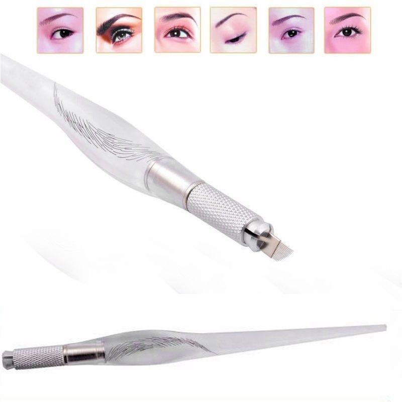 [lzdyqmy2jb] Professional Salon Eyebrow Lip Line Eyeliner Tattoo Pen Machine Holder Clear