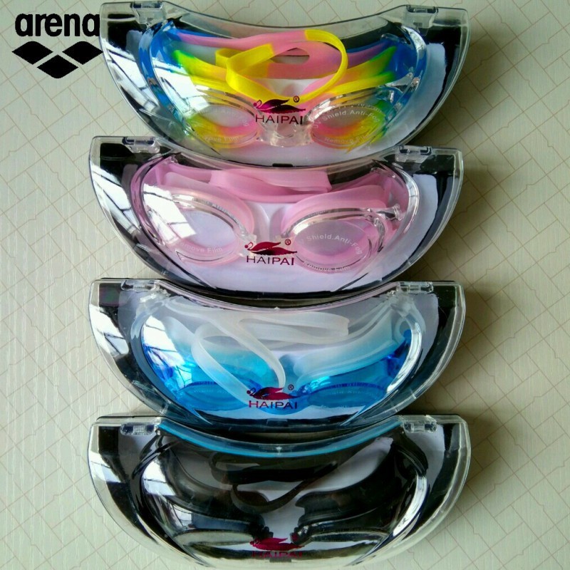 แว่นตาว่ายน้ำ แว่นตาว่ายน้ำเด็ก Arena arena arena น้ําสไตล์ใหม่ HD กันน้ํา Anti-Fog PVC แว่นตาว่ายน้
