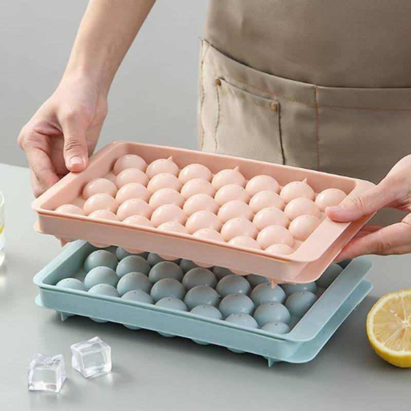 MULINHE 33 Ice Boll Hoery PP แม่พิมพ์ Ball Popsicle Ice Cube ถาดกล่อง Lollipop ทําของขวัญครัวเครื่องมืออุปกรณ์เสริม ﻿ ไทย