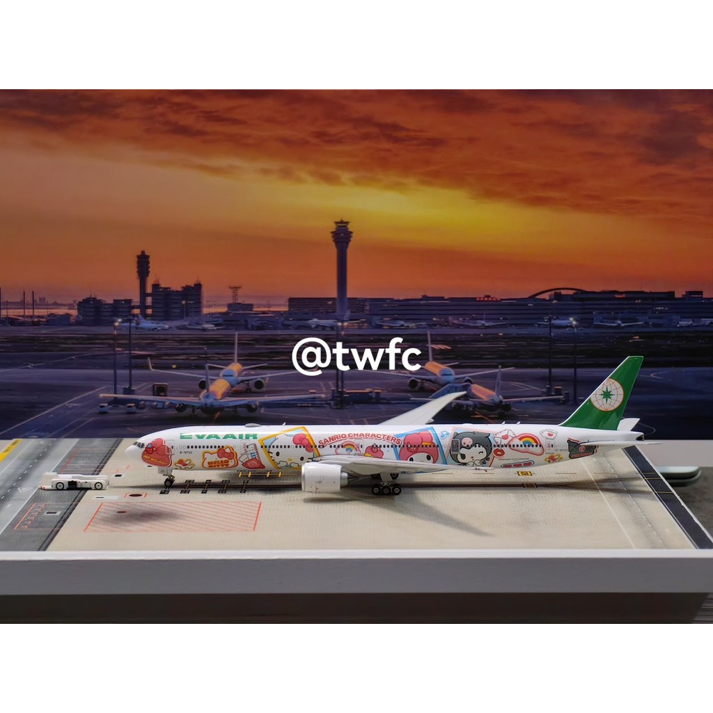 PH phoenix EVA Airlines EVA AIRB777-300ER B-16722 1: 400 Mesh Test Flawless Sanrio Hello kitty Paint