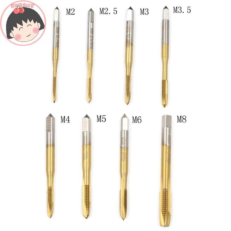 Gent M2/M2.5/M3/M3.5/M4/M5/M6/M8 HSS เมตริกตรงขลุ่ยสกรูแตะปลั๊ก EN