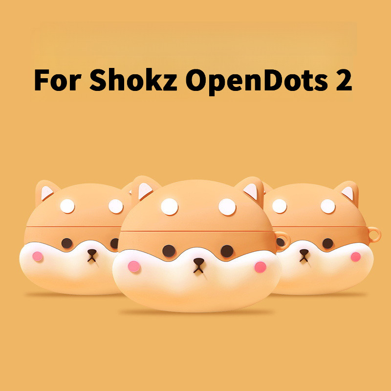 เหมาะสําหรับ Shokz OpenDots 2 หูฟังแบบหนีบหูเคสป้องกันการ์ตูน Shokz E320 ฝาครอบป้องกันหูฟัง