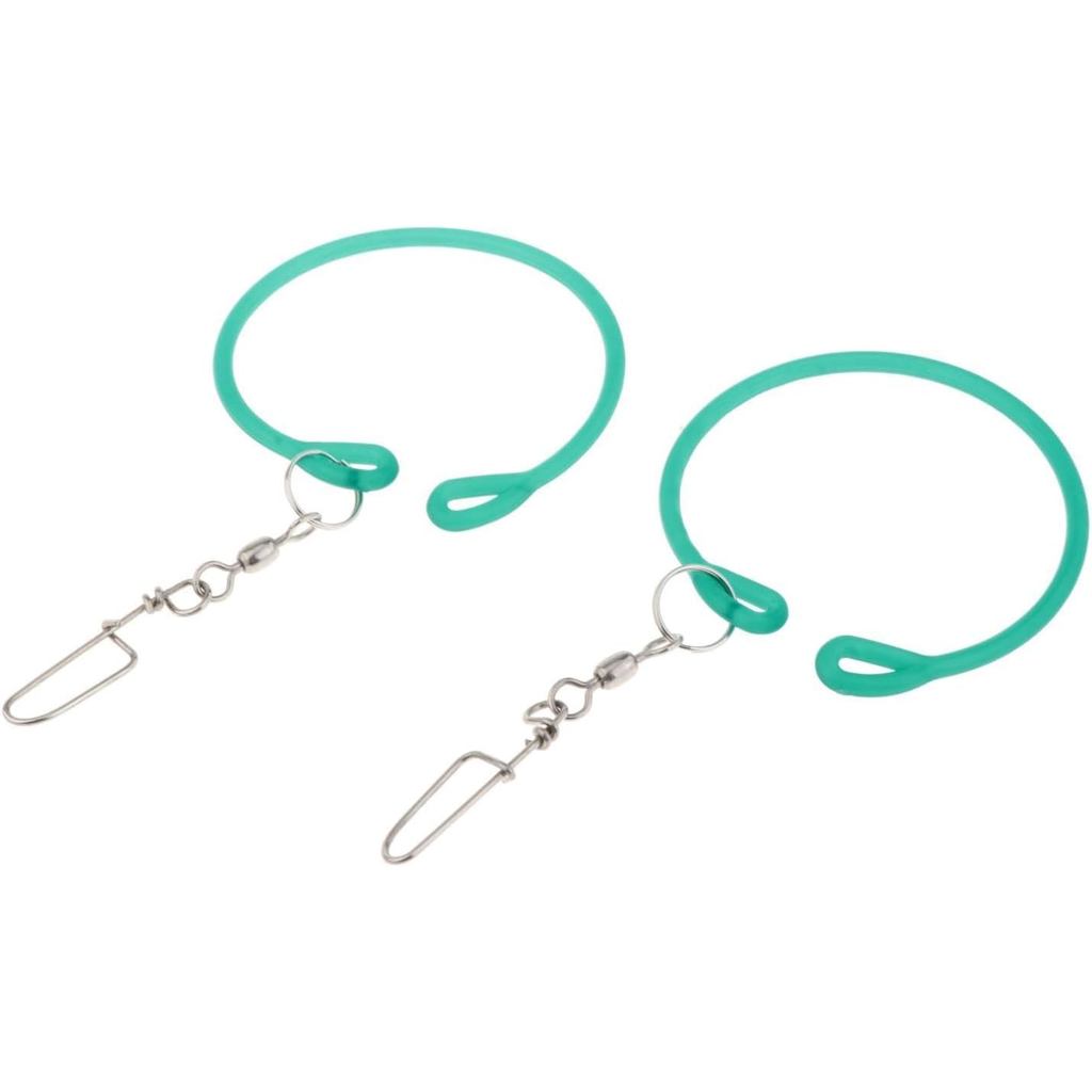 Kowaku 2 ชิ้น Downrigger น้ําหนัก Snubber,พร้อมหมุน,Release Snap,WeightsคลิปTrolling Snubberสําหรับก