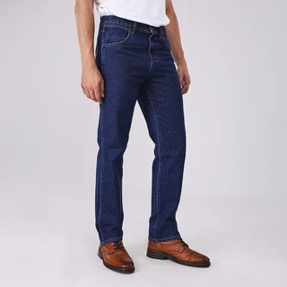 WRANGLER กางเกงยีนส์ผู้ชาย เอวกลาง ทรงกระบอก รุ่น WR SC23MMWZC11 สียีนส์