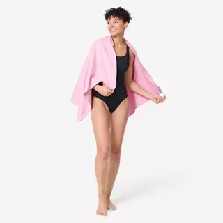 Decathlon Swimming Microfibre Towel Size L 80 X 130 Cm ผ้าขนหนูไมโครไฟเบอร์ขนาด L 80 X 130 เซนติเมตร - Purple