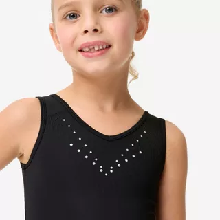 Decathlon Girls' Gymnastics Elegant Leotard ชุดลีโอตาร์ดยิมนาสติกสำหรับเด็กผู้หญิง